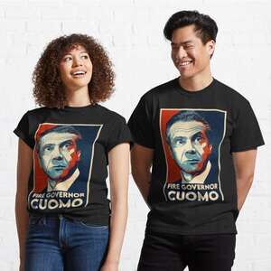 Fire Governor Cuomo Unisex Political Statement Retro T-Shirt